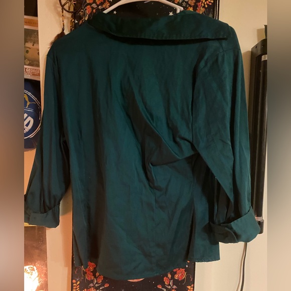Bella Swan ALT Hunter Green button up shirt, Small - Picture 6 of 7